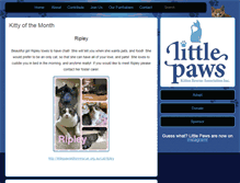 Tablet Screenshot of littlepawskittenrescue.org.au
